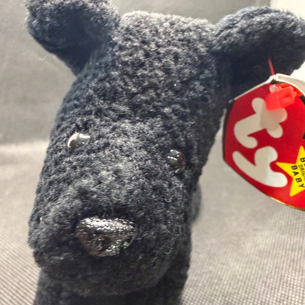 Ty Beanie Baby Scottie Dog 1996 Black Scotty Plush w Tag - Picture 6 of 6